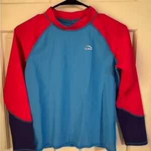 Kids LL Bean Sun and Surf Swim Shirt UPF 50 NWT Size Large 14-16